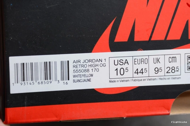 First Retro 555088-170 OG 1 Air Class Flight Jordan High 0721